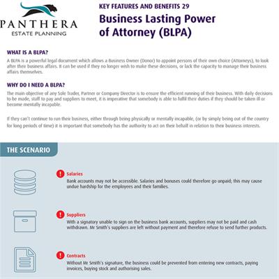 Business Lasting Power of Attorney (BLPA)