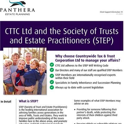 CTTC Ltd and the Society of Trusts and Estate Practitioners (STEP)