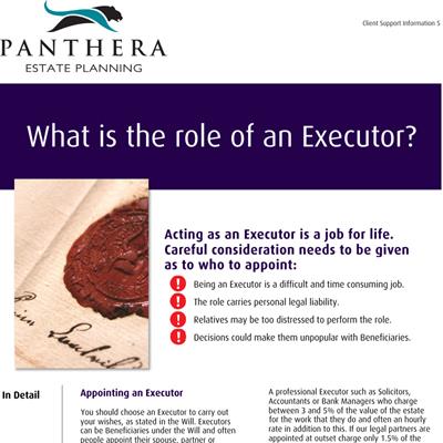What is the role of an Executor?