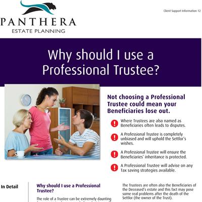 Why should I use a Professional Trustee?